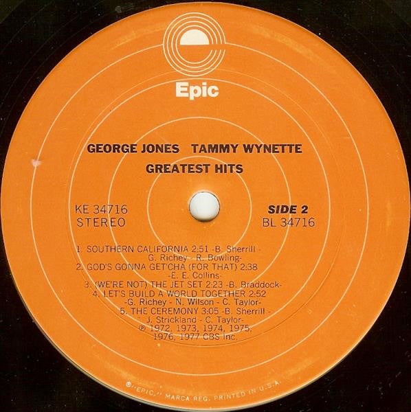George & Tammy* : Greatest Hits (LP, Comp)