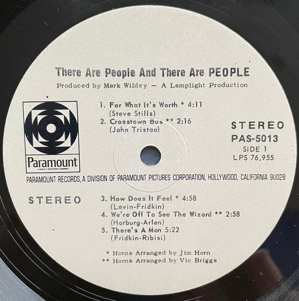 People (4) : There Are People And There Are People (LP, Album, Ind)