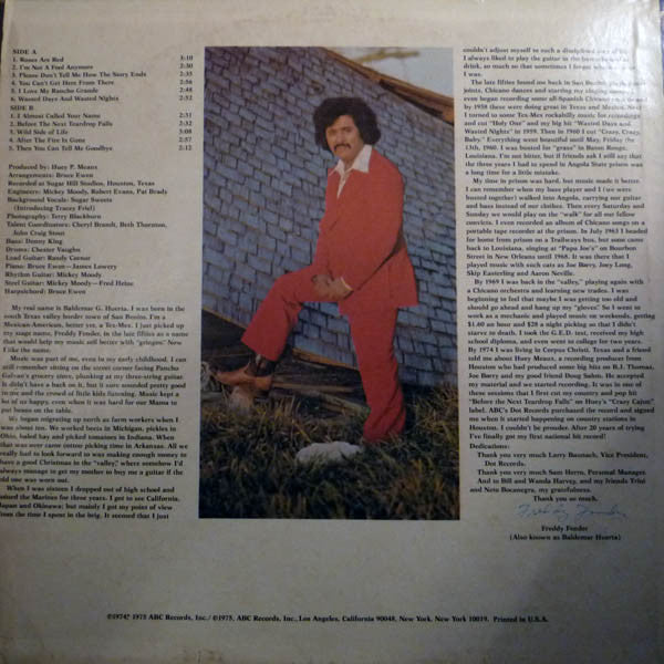 Freddy Fender (2) : Before The Next Teardrop Falls (LP, Album, San)
