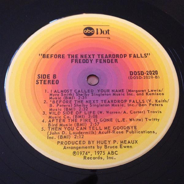 Freddy Fender (2) : Before The Next Teardrop Falls (LP, Album, San)