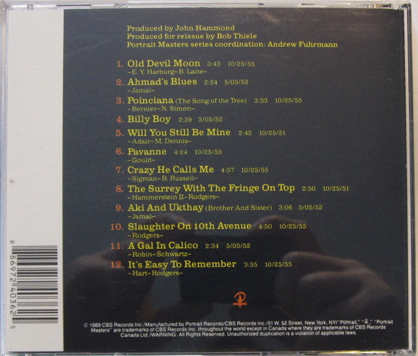 Ahmad Jamal : Poinciana (CD, Album, RE)