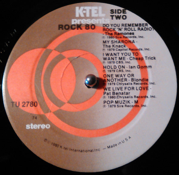 Various : Rock 80 (LP, Comp, 74)