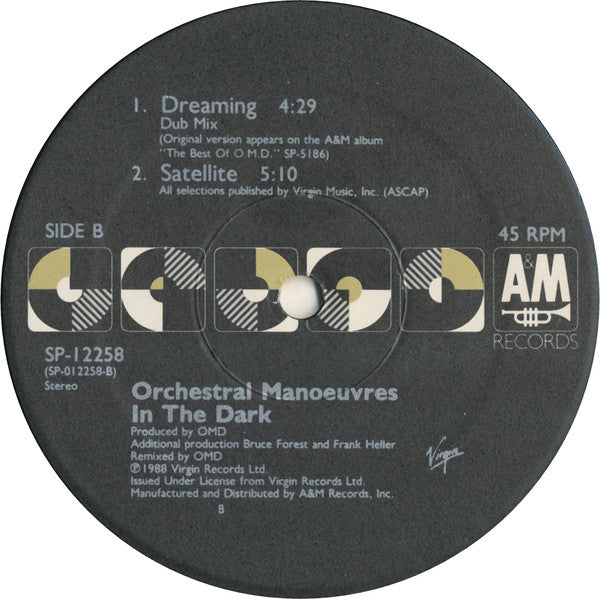 Orchestral Manoeuvres In The Dark : Dreaming (12", Single)