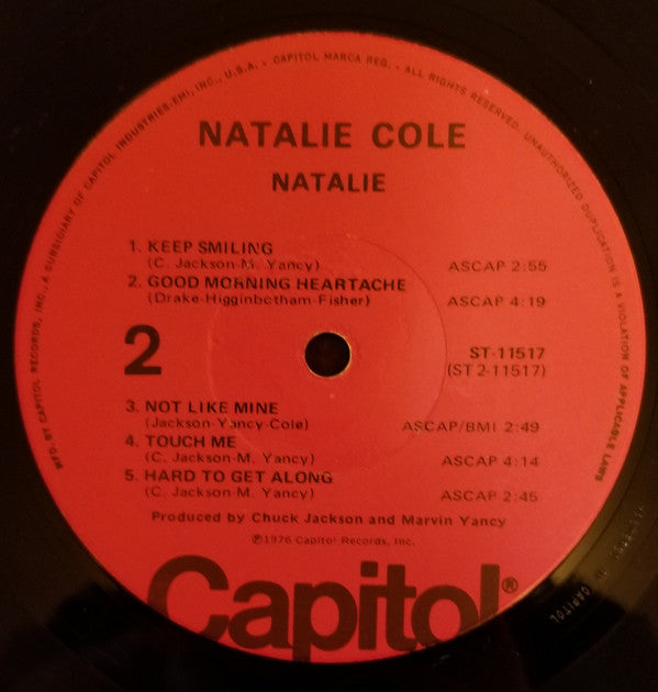 Natalie Cole : Natalie (LP, Album, Jac)