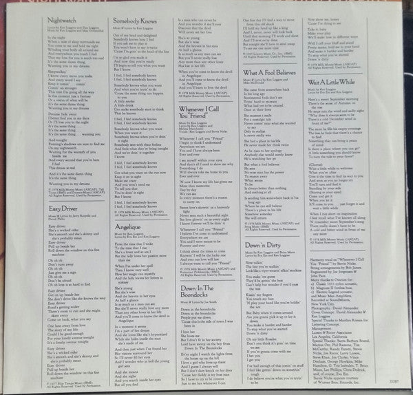 Kenny Loggins : Nightwatch (LP, Album)