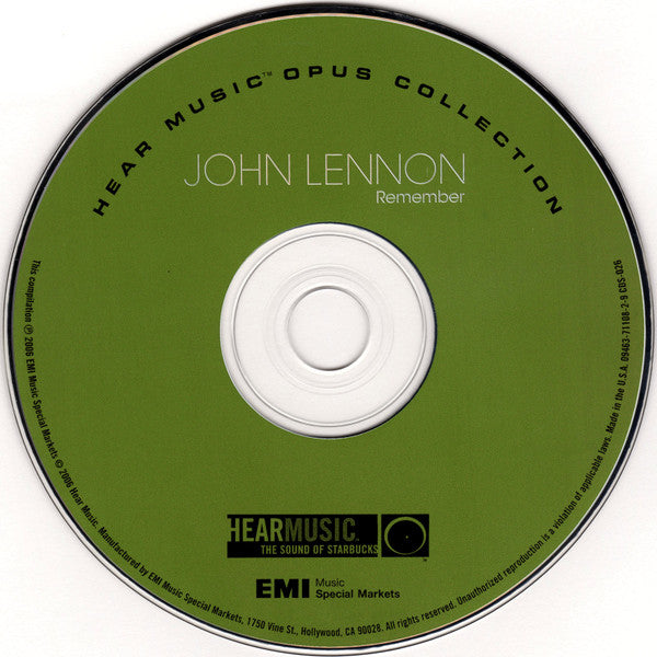 John Lennon : Remember (CD, Comp, RE)