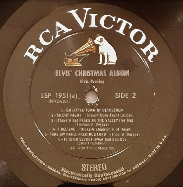 Elvis Presley : Elvis' Christmas Album (LP, Album, RE, Ind)
