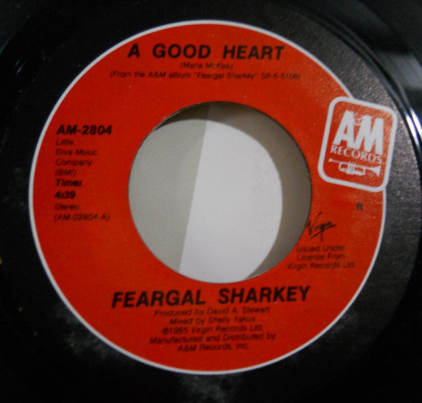 Feargal Sharkey : A Good Heart / Anger Is Holy (7", Single, R)
