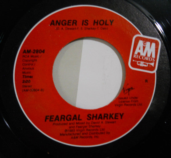 Feargal Sharkey : A Good Heart / Anger Is Holy (7", Single, R)
