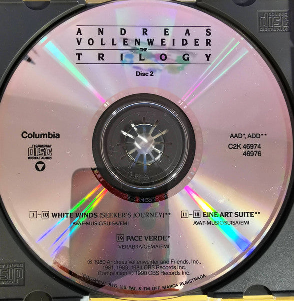 Andreas Vollenweider : The Trilogy (2xCD, Comp)