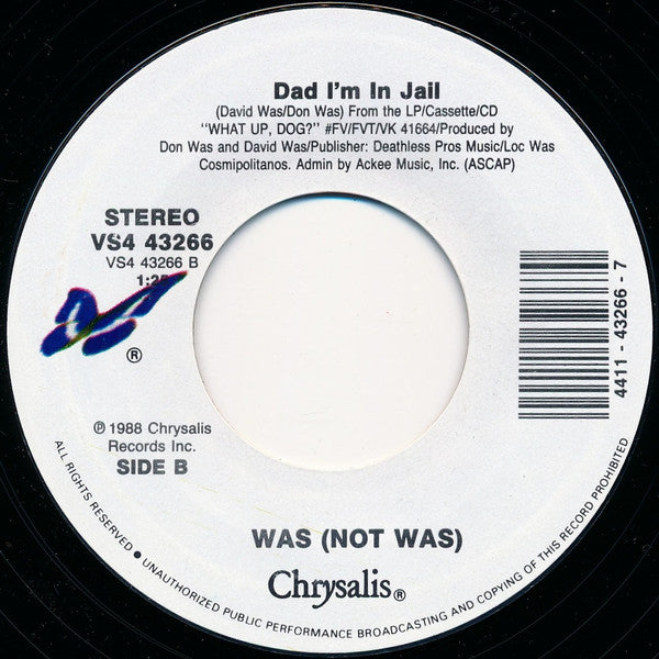 Was (Not Was) : Spy In The House Of Love (7", Single, Styrene)