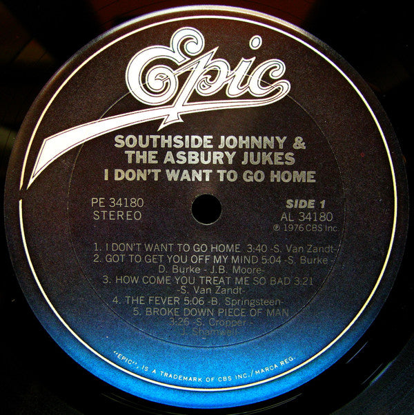 Southside Johnny & The Asbury Jukes : I Don't Want To Go Home (LP, Album, RE)