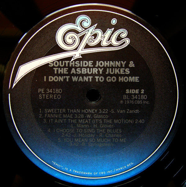 Southside Johnny & The Asbury Jukes : I Don't Want To Go Home (LP, Album, RE)