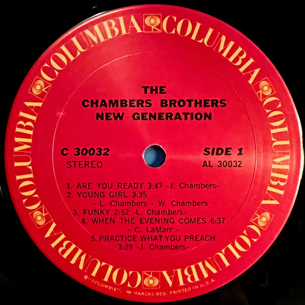 The Chambers Brothers : New Generation (LP, Album, San)