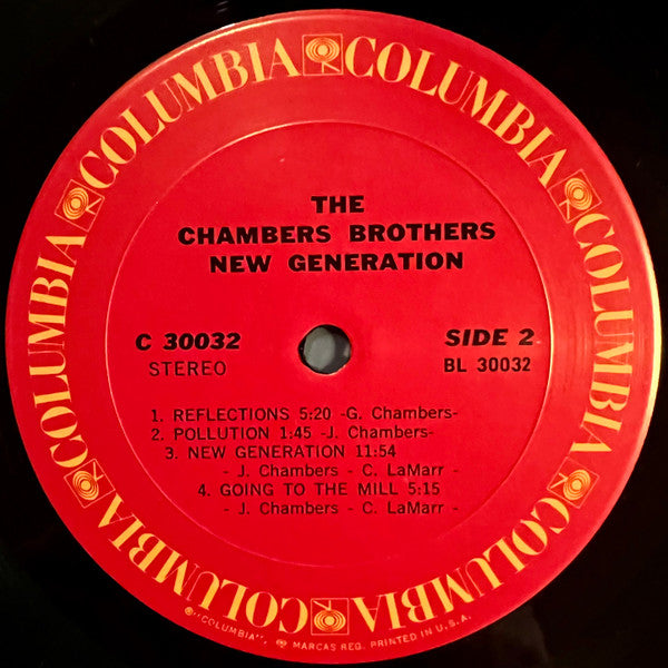 The Chambers Brothers : New Generation (LP, Album, San)