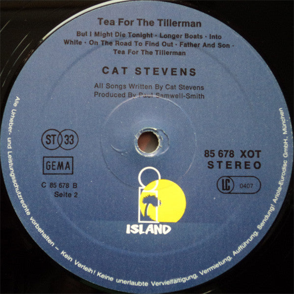 Cat Stevens : Tea For The Tillerman (LP, Album, RE)