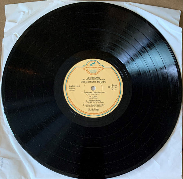 Les Brown And His Band Of Renown : Goes Direct To Disc (LP, Album, Ltd, gat)