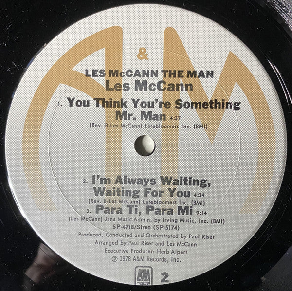 Les McCann : The Man (LP, Album, Pit)