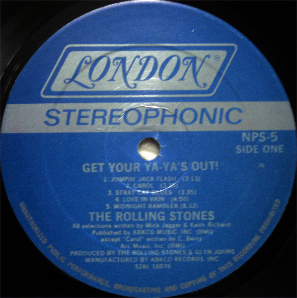 The Rolling Stones : Get Yer Ya-Ya's Out! - The Rolling Stones In Concert (LP, Album, RE)