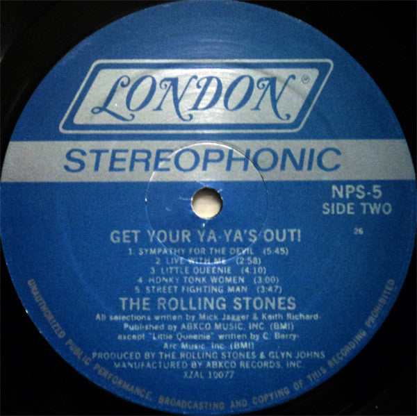 The Rolling Stones : Get Yer Ya-Ya's Out! - The Rolling Stones In Concert (LP, Album, RE)