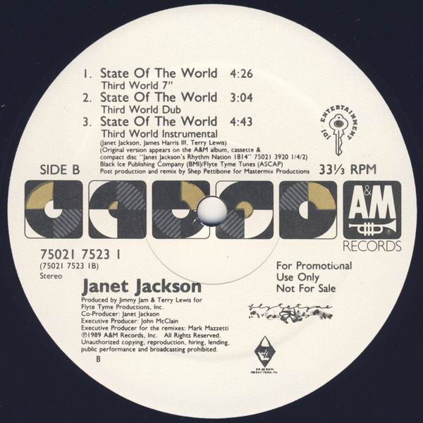 Janet Jackson : State Of The World (2x12", Promo)