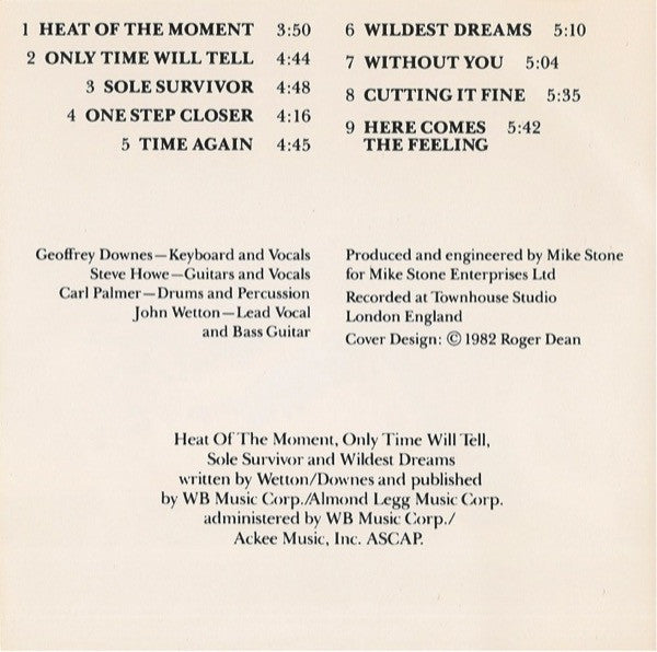 Asia (2) : Asia (CD, Album, Club, RE, Spe)