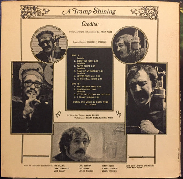 Richard Harris : A Tramp Shining (LP, Album, Ter)