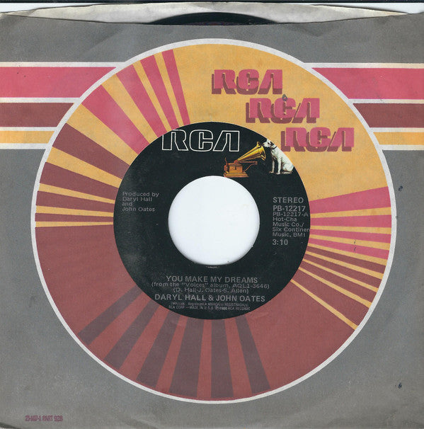 Daryl Hall & John Oates : You Make My Dreams (7", Single, Styrene, Ind)