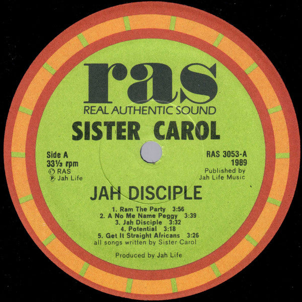 Sister Carol : Jah Disciple (LP, Album)