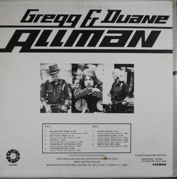 Gregg & Duane Allman* : Gregg & Duane Allman (LP, Comp)