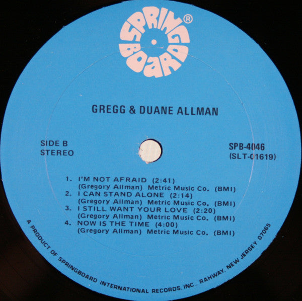 Gregg & Duane Allman* : Gregg & Duane Allman (LP, Comp)