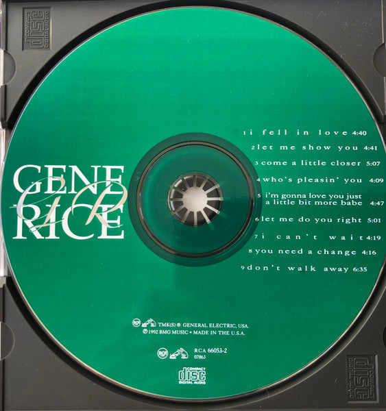 Gene Rice : Gene Rice (CD, Album)
