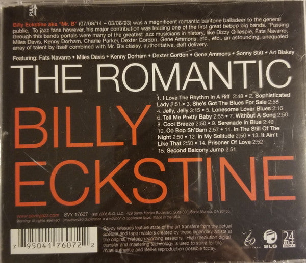 The Romantic Billy Eckstine* : Prisoner Of Love (CD, Comp, RE, RM)