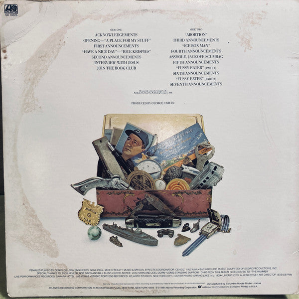 George Carlin : A Place For My Stuff (LP, Album, Club, SP )