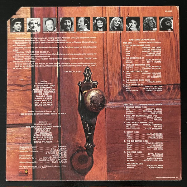 Bob Booker / George Foster / Bruce Vilanch : Out Of The Closet (LP)