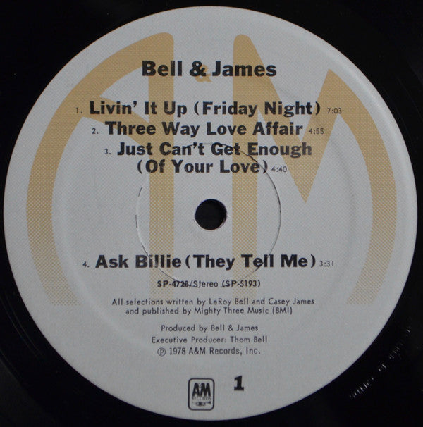 Bell & James : Bell & James (LP, Album)
