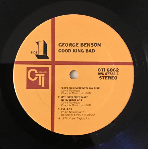 George Benson : Good King Bad (LP, Album, San)