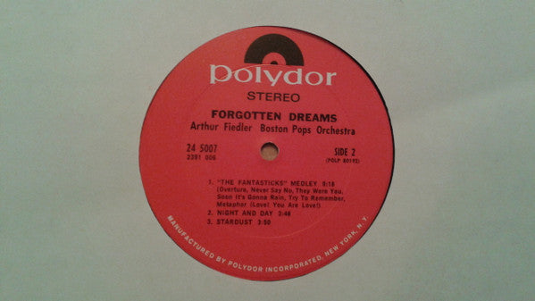 Arthur Fiedler - Boston Pops Orchestra : Forgotten Dreams (LP, Album)