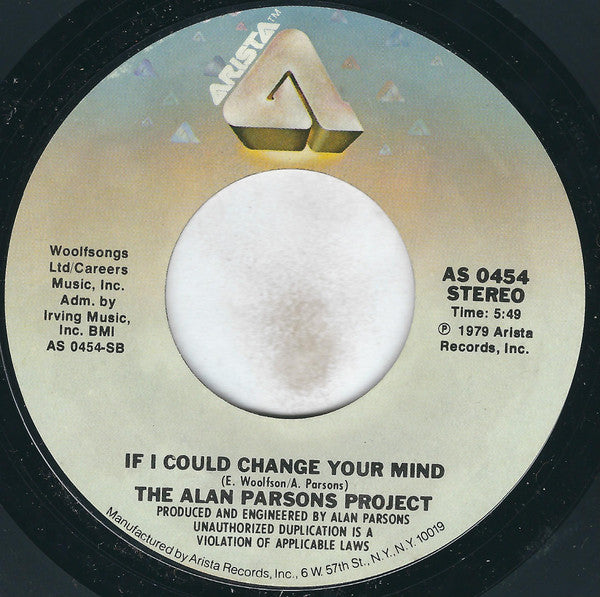 The Alan Parsons Project : Damned If I Do (7", Styrene, Ter)