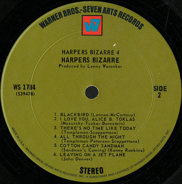 Harpers Bizarre : Harpers Bizarre 4 (LP, Album, Pit)