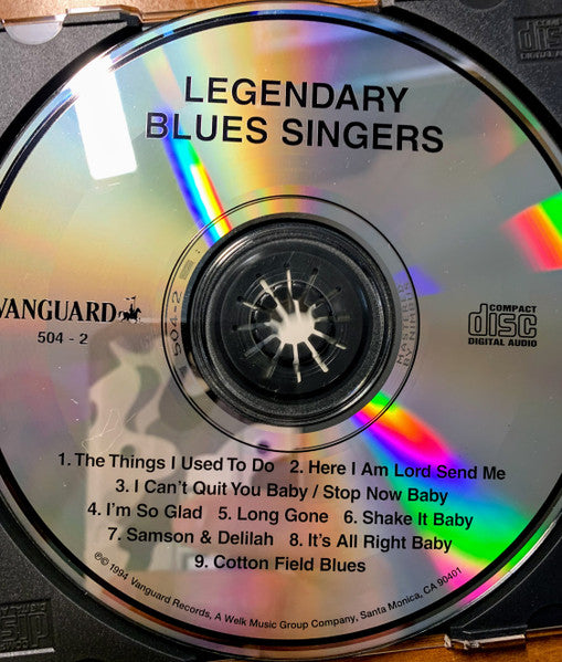 Various : Legendary Blues Singers (CD, Comp)