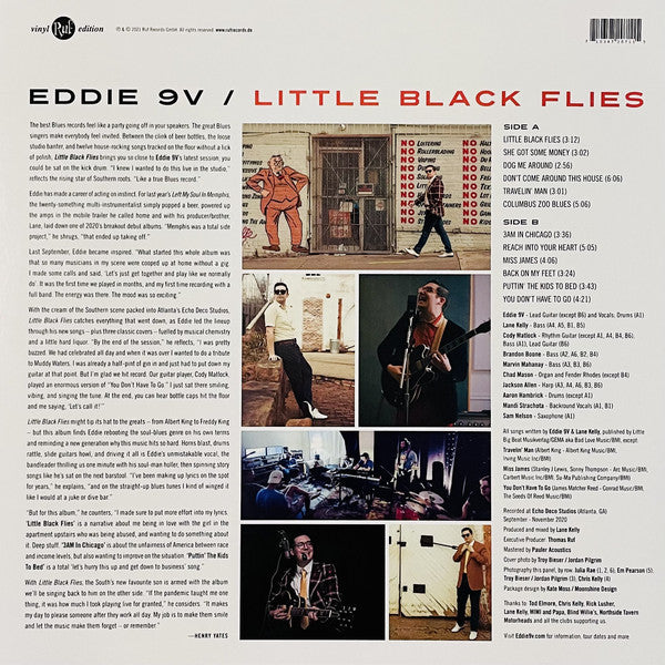 Eddie 9V : Little Black Flies (LP, Album, 180)