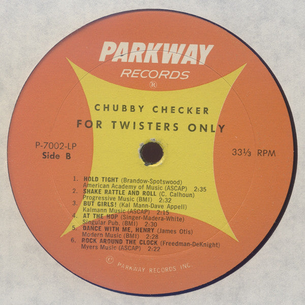 Chubby Checker : For Twisters Only (LP, Album, RE, Mon)