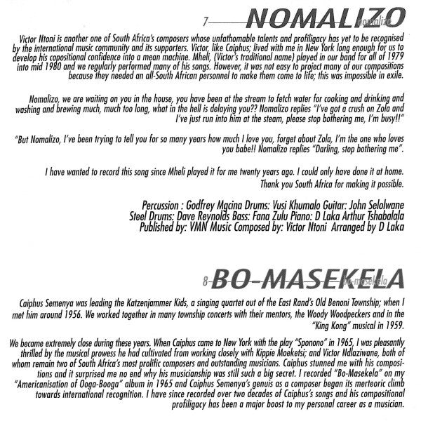 Hugh Masekela : Sixty (CD, Album)