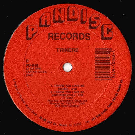 Trinere : I Know You Love Me (12", RE)