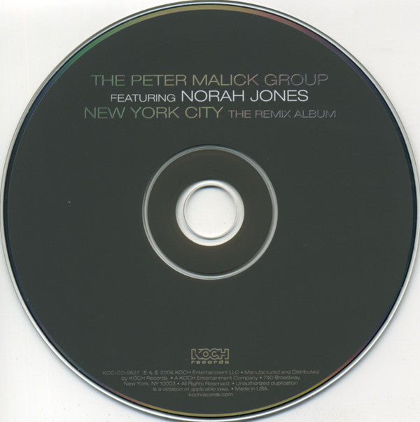 The Peter Malick Group Featuring Norah Jones : New York City - The Remix Album (CD, Album)
