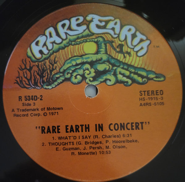 Rare Earth : Rare Earth In Concert (2xLP, Album, Ind)