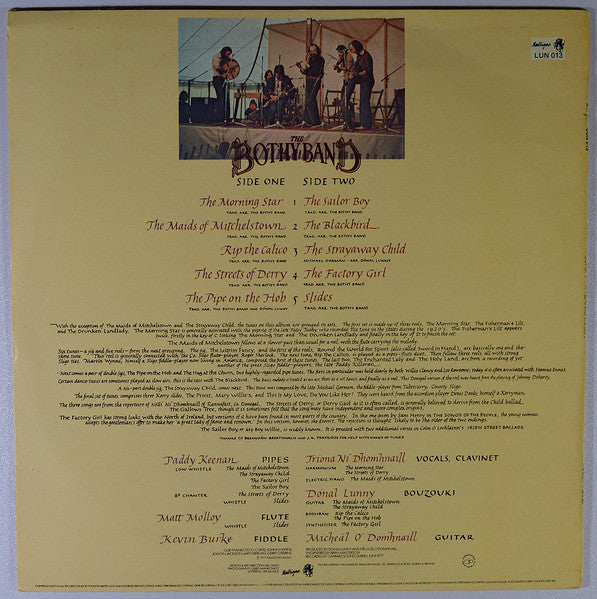 The Bothy Band : Out Of The Wind Into The Sun (LP, Album)