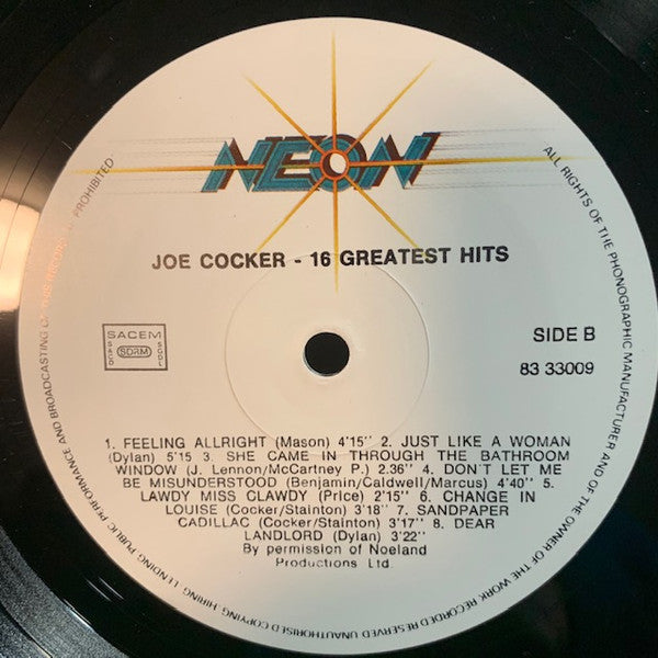 Joe Cocker : 16 Greatest Hits (LP, Comp)