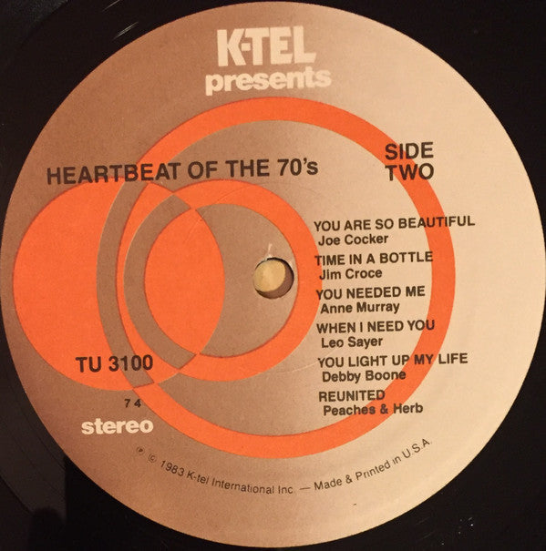Various : Heartbeat Of The 70's (LP, Comp)